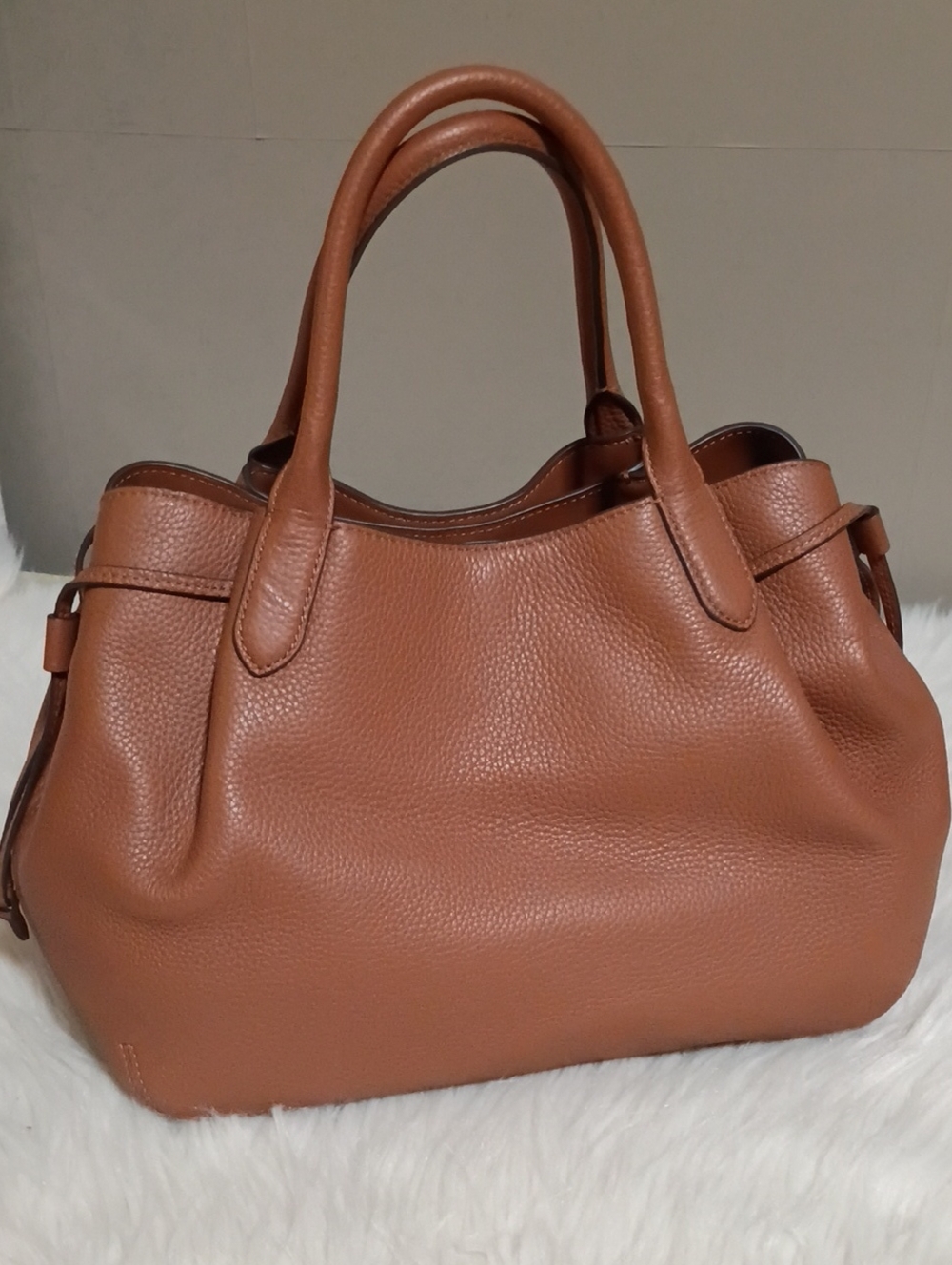 kate spade Dumpling satchel in Gingerbread Tan Pebble leather - Picture 5 of 16